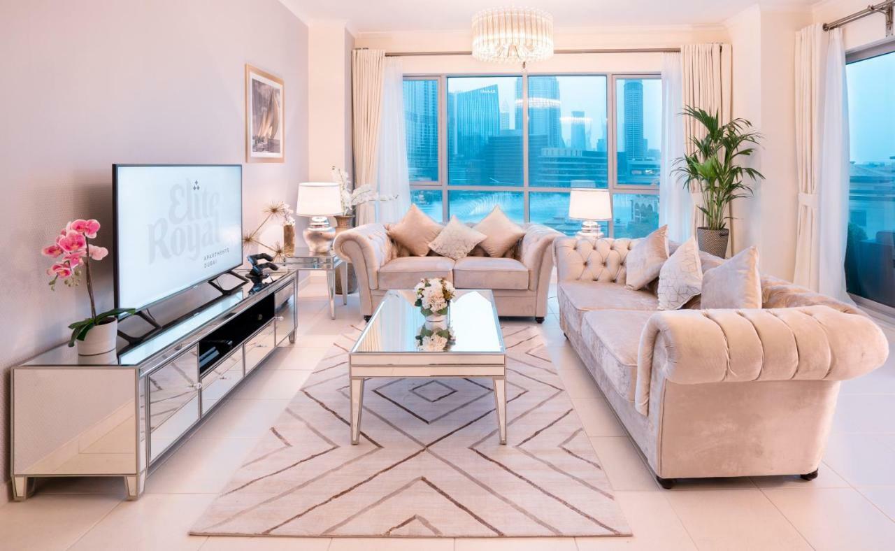 Elite Royal Apartment - Full Burj Khalifa & Fountain View - 2 Bedrooms And 1 Open Bedroom Without Partition Дубай Екстер'єр фото